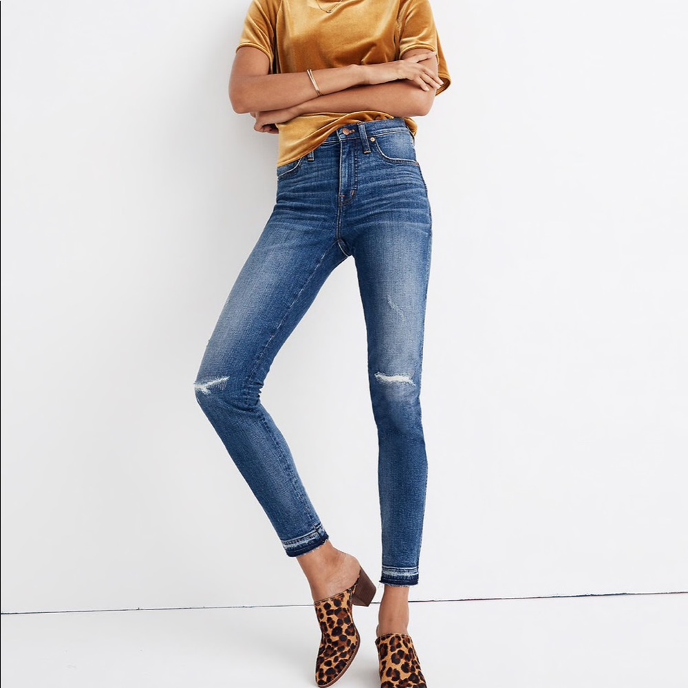 Madewell 9" Mid-Rise Skinny Jeans in York Wash